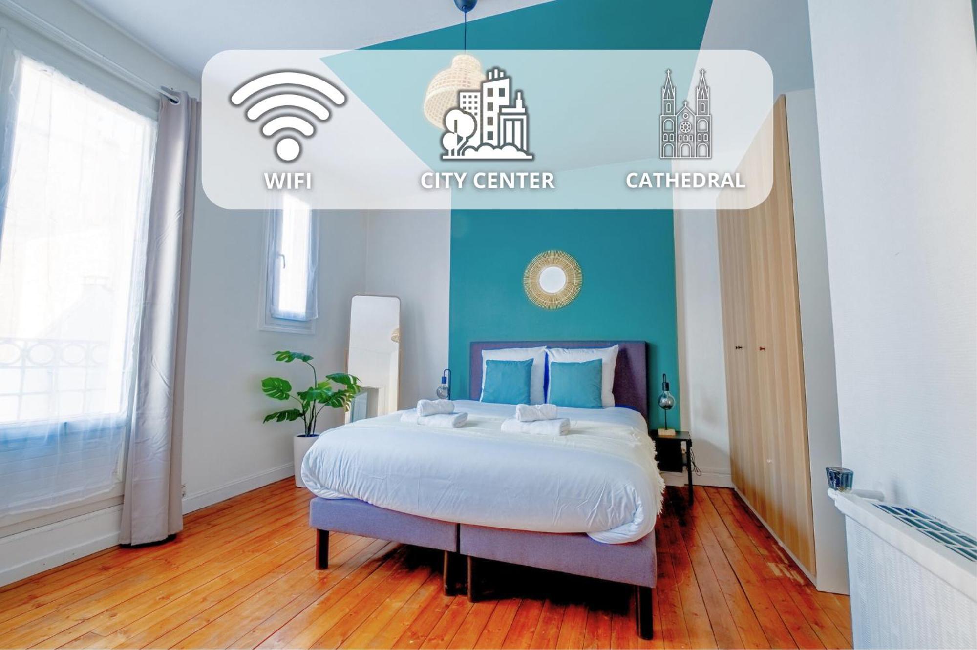Apartmán Wellness Bubble - Cathedrale - Hypercentre Remeš Exteriér fotografie